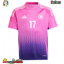 Camisa de Futebol Alemanha Florian Wirtz #17 Equipamento Secundário Europeu 2024 Manga Curta